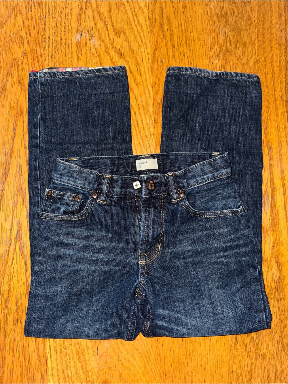 Kids Dark Blue Denim Jeans - Straight Fit